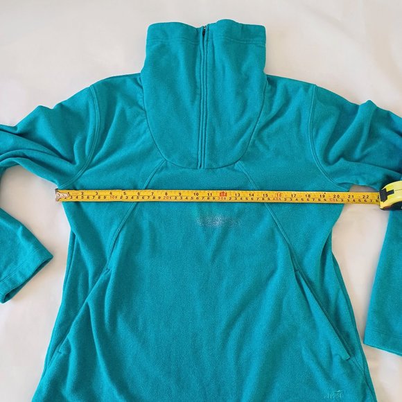 Avia Blue Turquoise Long Sleeve Fleece Pullover Size Large - Picture 7 of 12